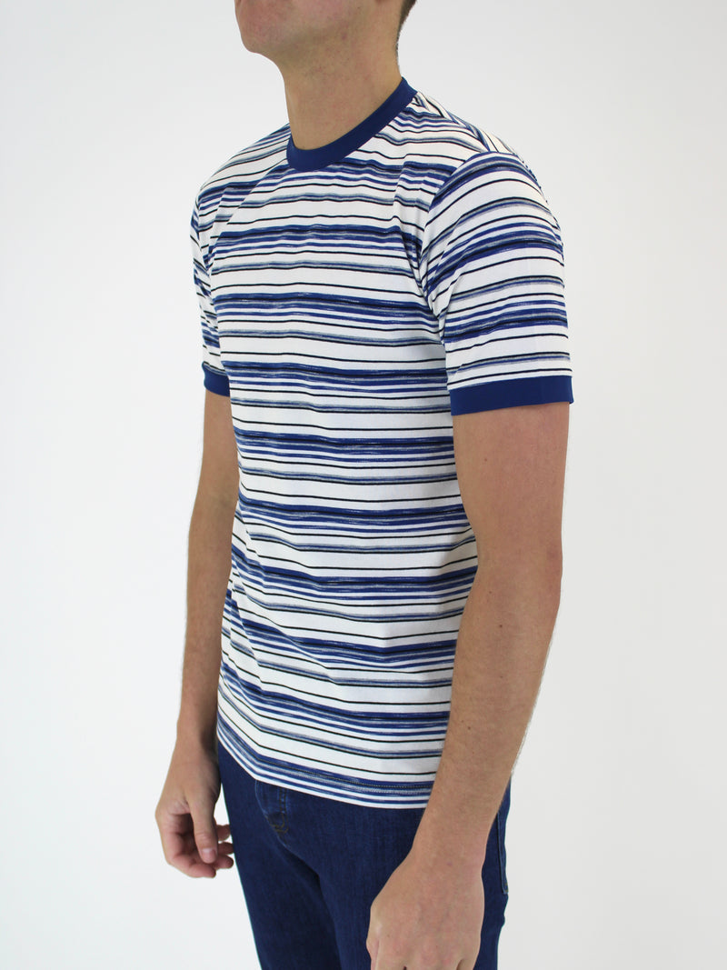 Kids 340 Navy Striped T-Shirt