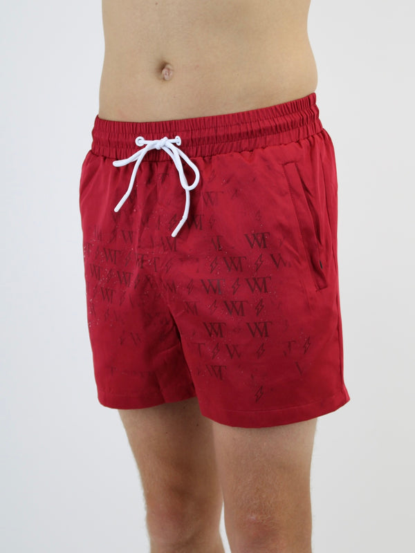 Red Water Reactive Swim Shorts