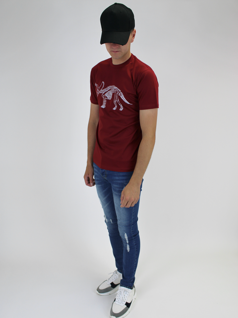 Maroon Dino T-Shirt