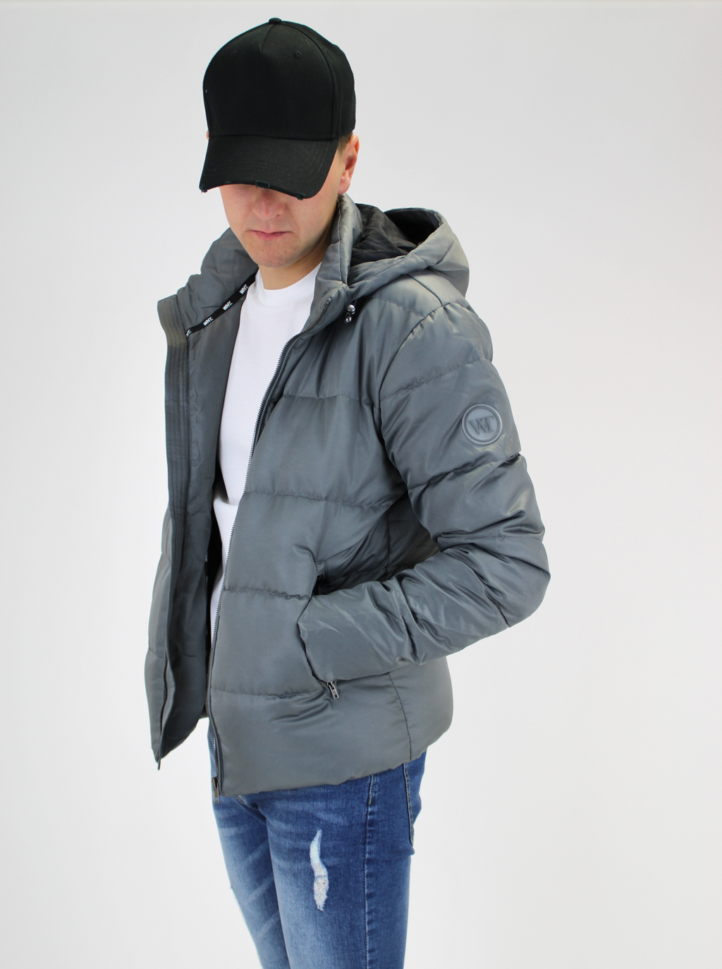 Grey hot sale kids coat