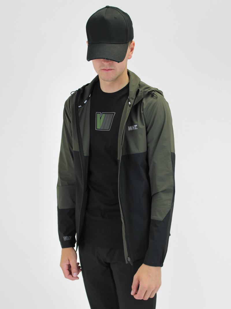 Black / Khaki V8 Windbreaker