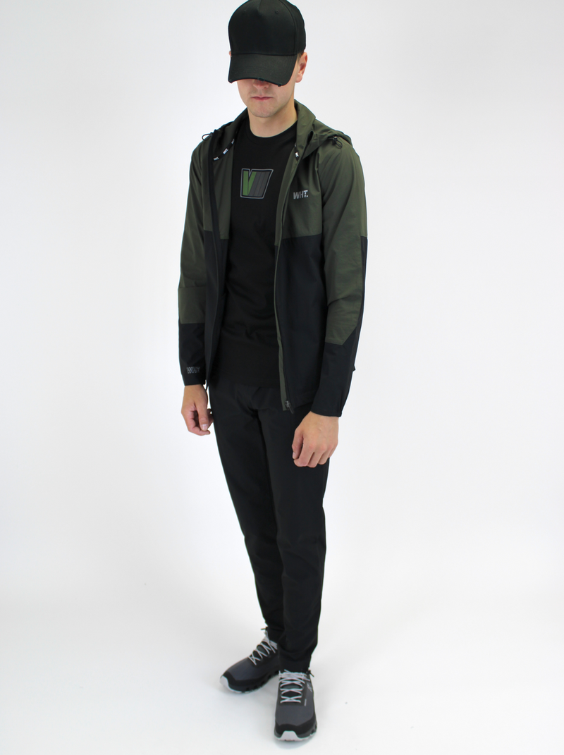 Black / Khaki V8 Windbreaker