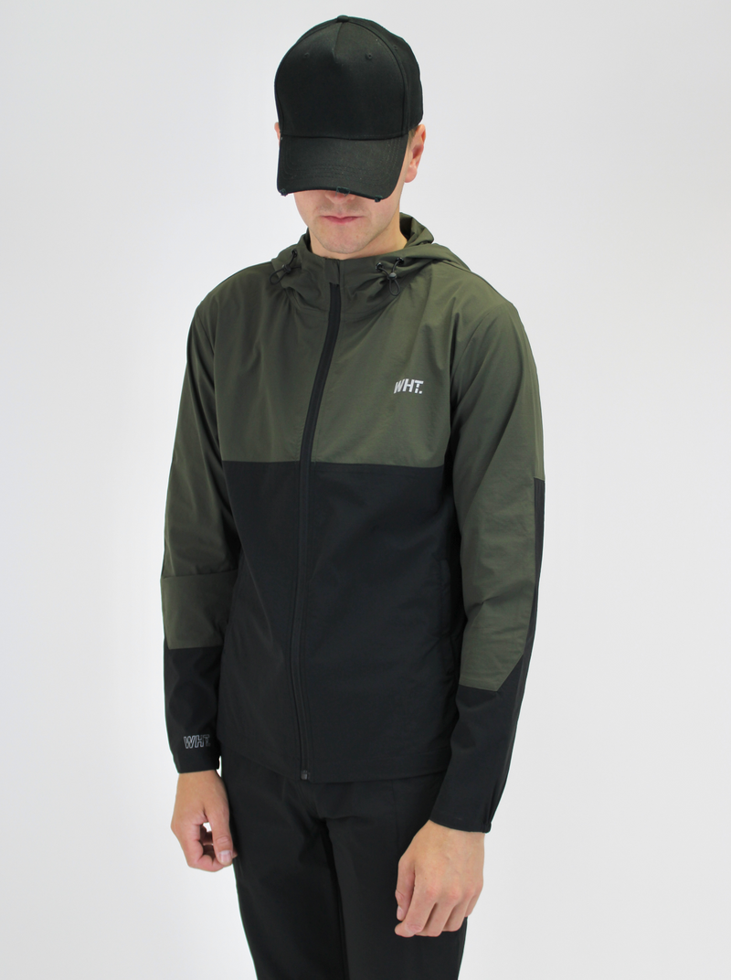 Black / Khaki V8 Windbreaker