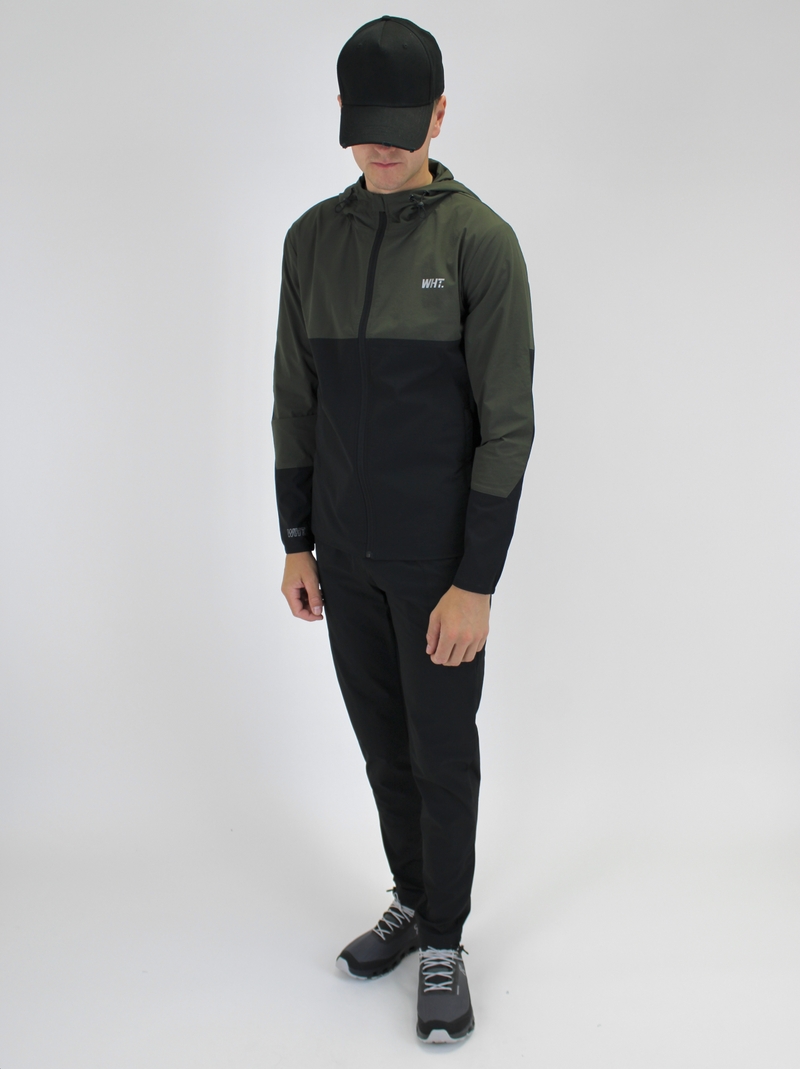 Black / Khaki V8 Windbreaker