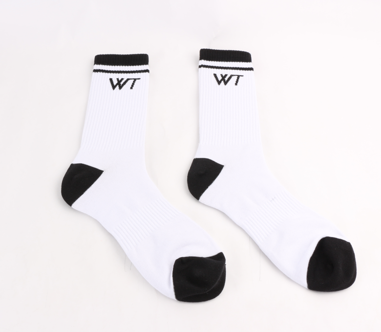 White WT Socks